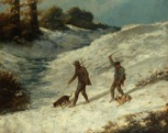 Gustave Courbet Chasseurs dans la Neige